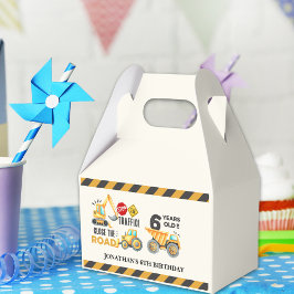 6th birthday boy construction truck presentaskar