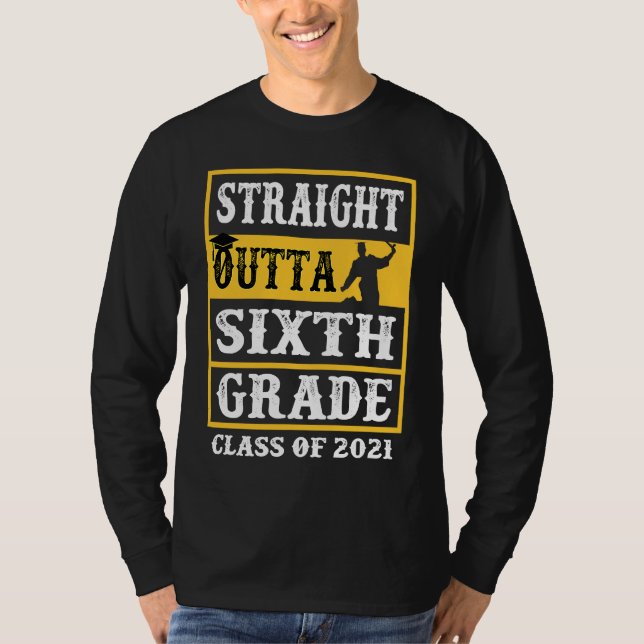 6th Grade Graduation  For Girls Her Students Frien T Shirt (Framsida)