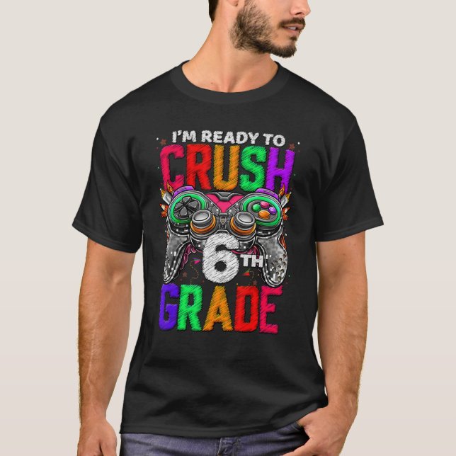 6th Grade Level Unlocked Game On 6th Grade Back To T Shirt (Framsida)