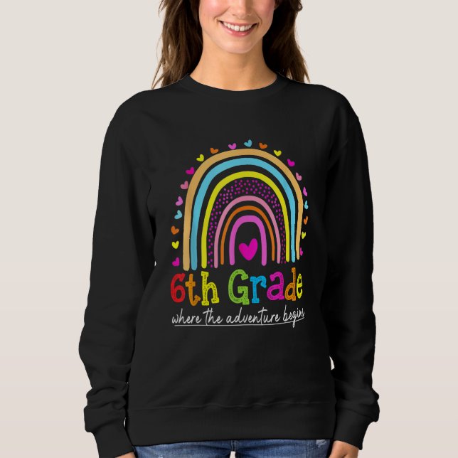 6th Grade Rainbow Teacher Team Sixth Grade Squad G T Shirt (Framsida)