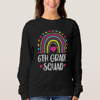 6th Grade Squad Rainbow Back To School Teacher Wom T Shirt