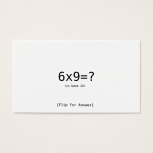 6x9=? visitkort