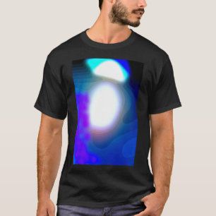 7003 Abstrakt av blått och Lila T Shirt