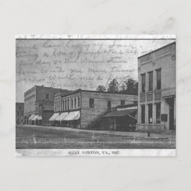 700 block Norton, Virginia 1907. Vykort (Framsida)