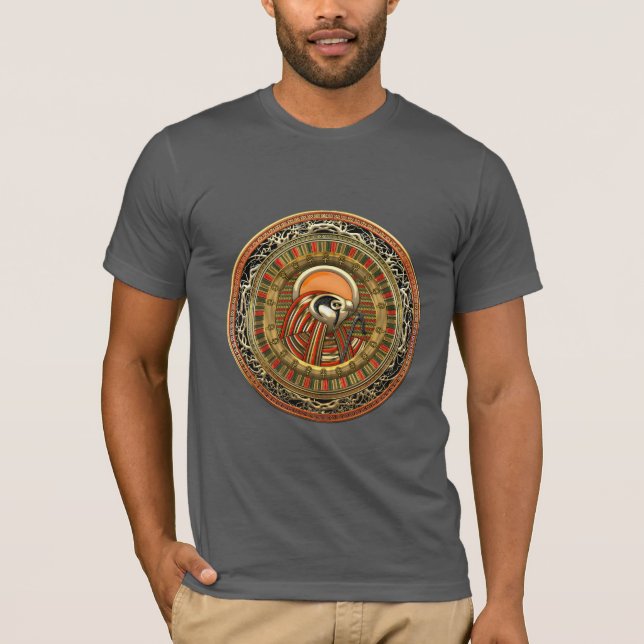 [700] Egyptiska Sol gud Ra Tee Shirt (Framsida)