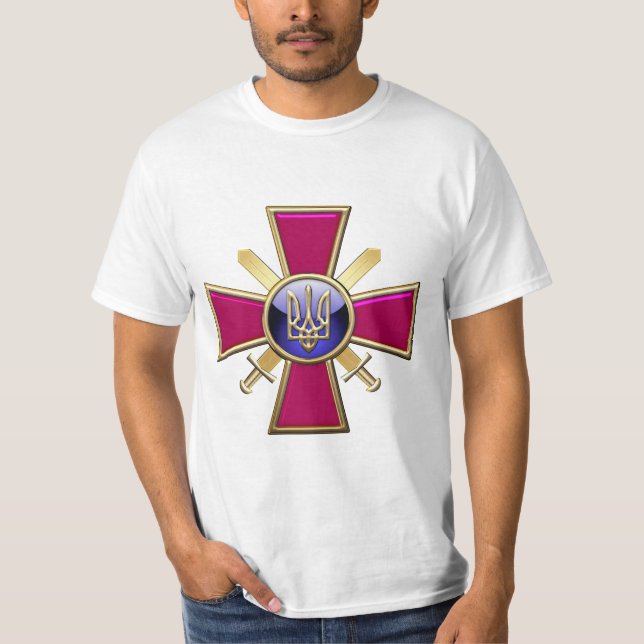 [700] Emblem för ukrainska markstyrkor T Shirt (Framsida)