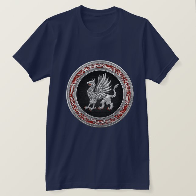 [700] Helig Silver Griffin T Shirt (Design framsida)