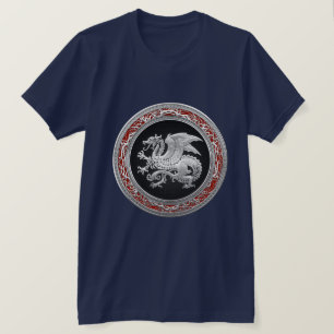 [700] Isländsk drake, Landvættir [silver] T Shirt