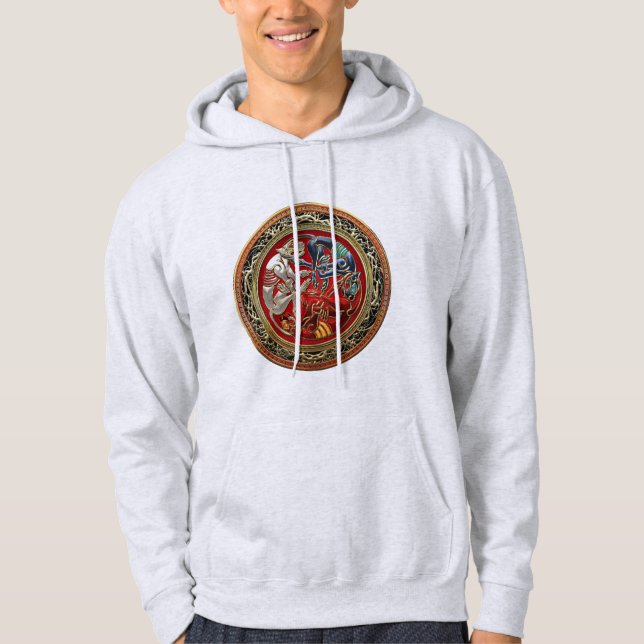 [700] Kortfristiga fordringar - tre Hundar på Guld Sweatshirt (Framsida)