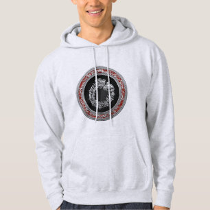 [700] Serpent Gud Quetzalcoatl [Silver] Sweatshirt Med Luva