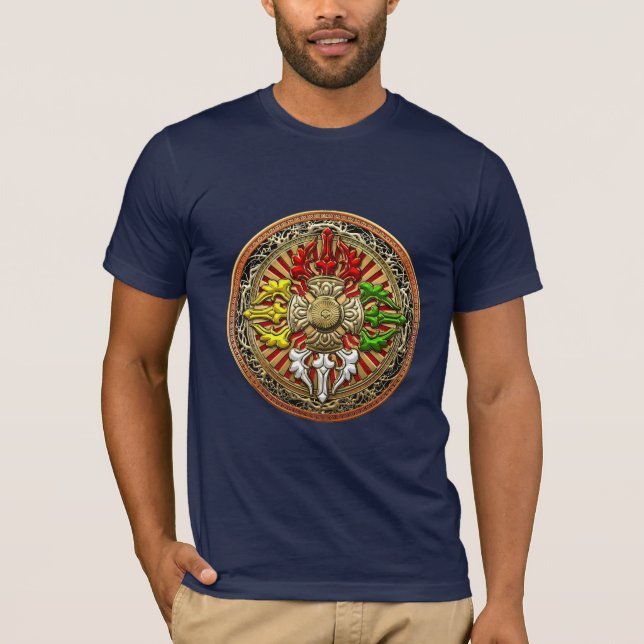 [700] Tibetan dubbel Dorje Mandala Tröja (Framsida)