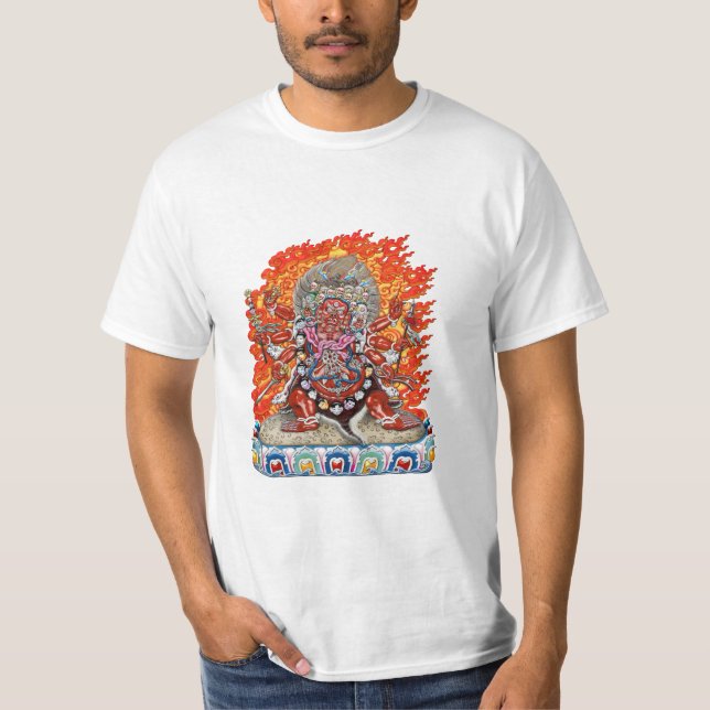 [700] Tibetansk Thangka - Wrathful Gudom Hayagriva Tee (Framsida)