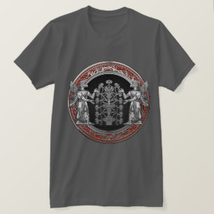 [700] Två silver Ninurtas med livets träd T Shirt