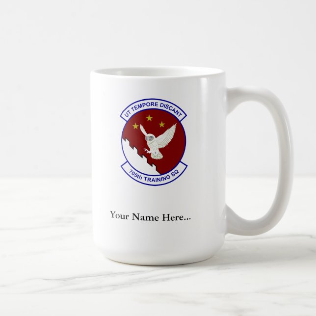 705 TRS, SrABM-vingar, beställnings- text Kaffemugg (Höger)
