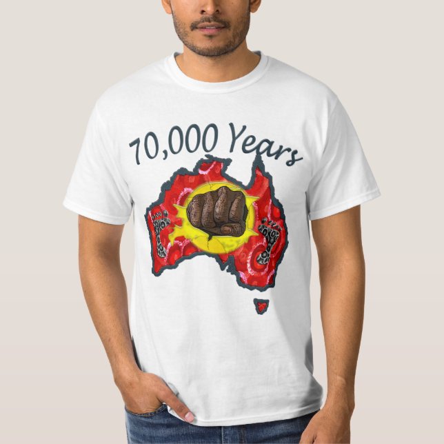 70 000 ÅR T-shirt White (Framsida)