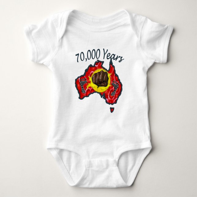 70 000 år tee shirt (Framsida)