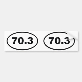 70,3 miles halv Triathlon Bildekal