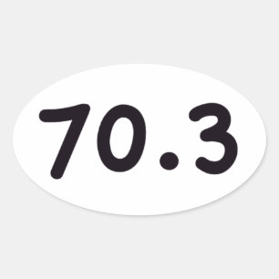 70.3 OVALT KLISTERMÄRKE