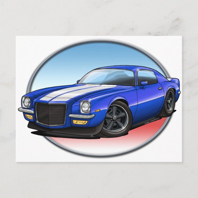 70-73 Blue W Camaro.png Vykort (Framsida)