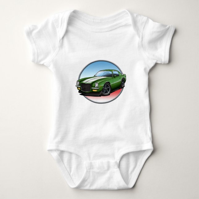 70-73 Gröntar W Camaro.png T-shirt (Framsida)