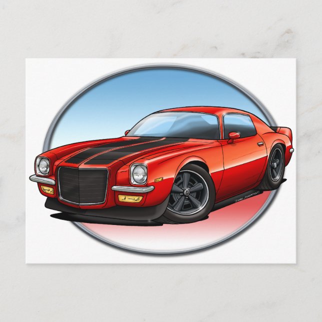 70-73 Red B Camaro.png Vykort (Framsida)