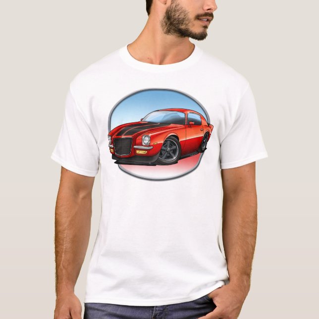70-73 rött B Camaro.png T-shirt (Framsida)