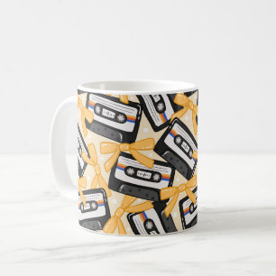 70-80-90-tals Retro Kassettradio Musik Kaffemugg