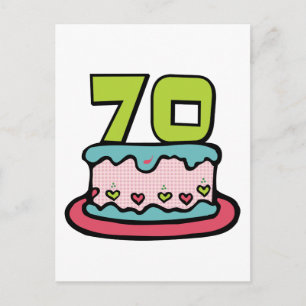 70 Ålderskaka Vykort