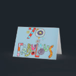 70 and Fabulous - Happy 70th Birthday Kort<br><div class="desc">70 and Fabulous - Happy 70th Birthday Card. Colorful Fun 70th Birthday Lettering.</div>