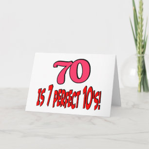 70 är 7 perfekta 10's! ROSOR Kort