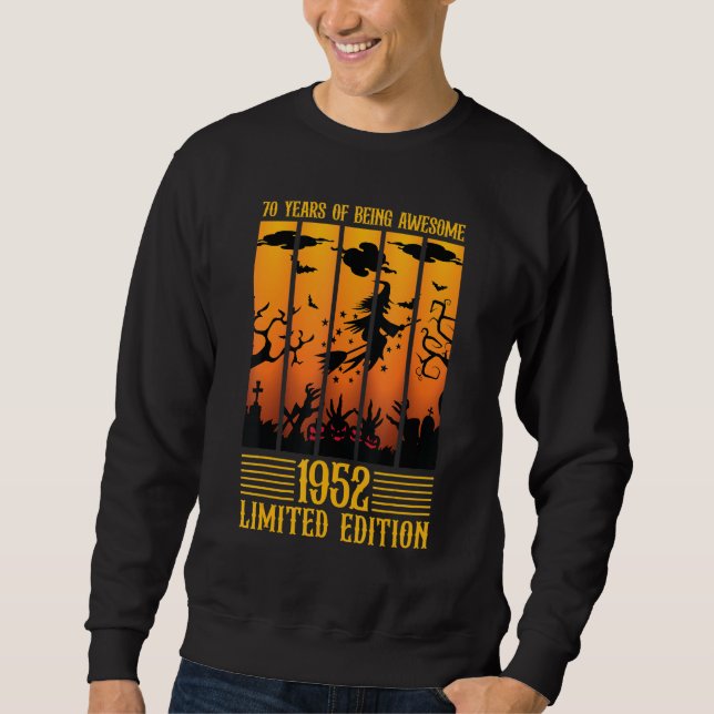 70 år av Fantastisk Tees 1952 Lång Ärmad Tröja (Framsida)