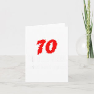70 är det nya Vad sa jag Roligt 70-årsfödelsedag Kort