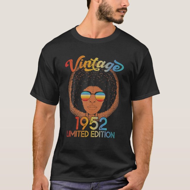 70 år gammal 70:e födelsedag svart afrikansk t shirt (Framsida)