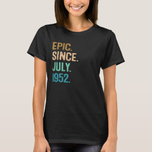 70 år gammal epidemi sedan juli 1952 70:e födelsed t shirt