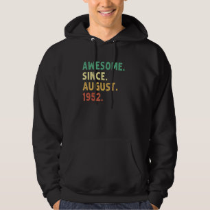 70 år gammal Fantastisk sedan augusti 1952 70:e fö Hoodie