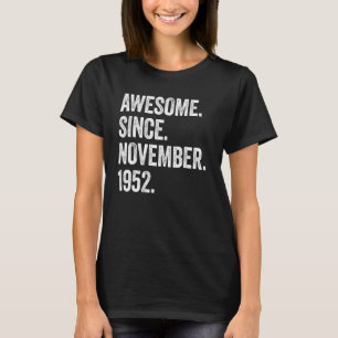70 år gammal Fantastisk sedan november 1952 70:e f T Shirt