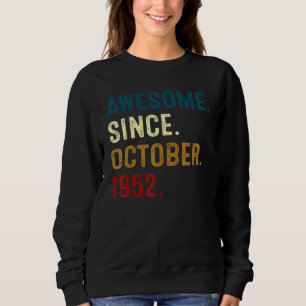70 år gammal Fantastisk sedan oktober 1952 70:e fö T Shirt