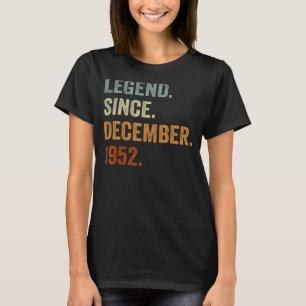 70 år gammal förklaring sedan december 1952 70:e f t shirt