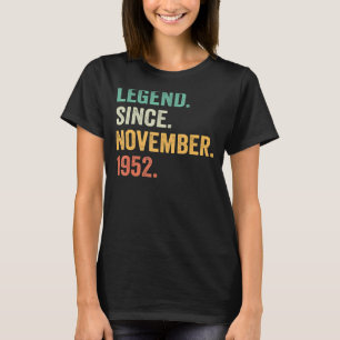 70 år gammal förklaring sedan november 1952 70:e f t shirt