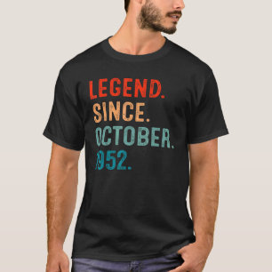 70 år gammal förklaring sedan oktober 1952 70:e fö t shirt