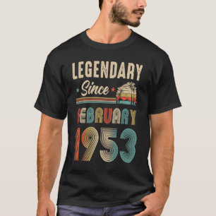 70 år gammal legendary sedan februari 1953 70th Bi T Shirt