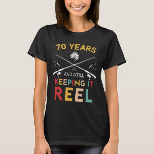 70 år och fortfarande håller det verkliga 70-årsfi t shirt