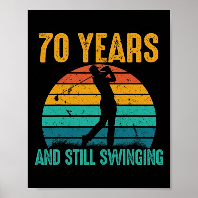 70 år och fortfarande sväljas gulf 70:e födelsedag poster (Framsidan)