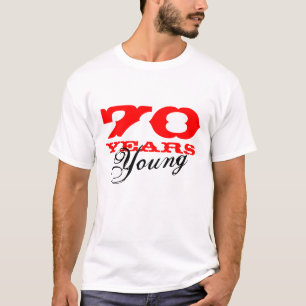 70 år ung utslagsplatsskjorta för den 70th tee shirt