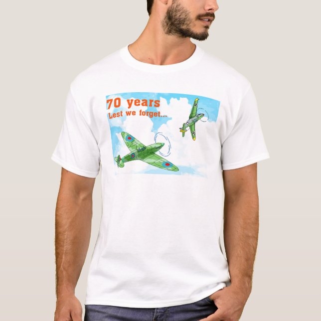 70 år WW2-årsdag T-shirt (Framsida)
