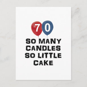 70-årig ljusdesign vykort