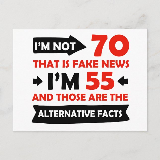 70-åriga födelsedagskalkyl vykort (Framsida)