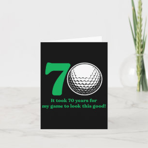 70-åriga Golfer Golfing Golfing 70:e födelsedagen Kort