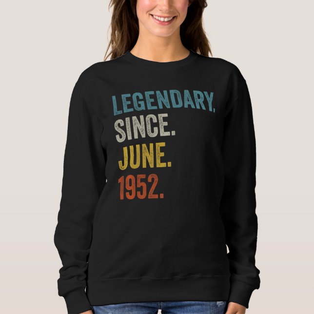 70 års ålder sedan juni 1952 70:e födseln t shirt (Framsida)