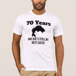 70 års bästa fångst tee shirt